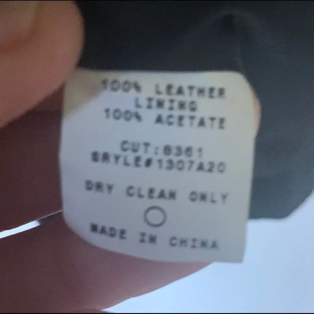 Max Studio Black Leather Jacket W/ Stitching - Picture 11 of 14